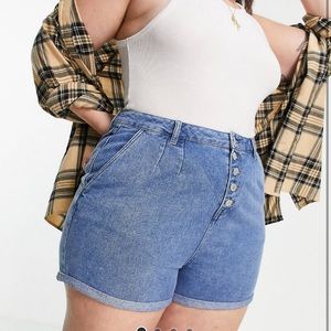 Urban Bliss exposed front button light wash